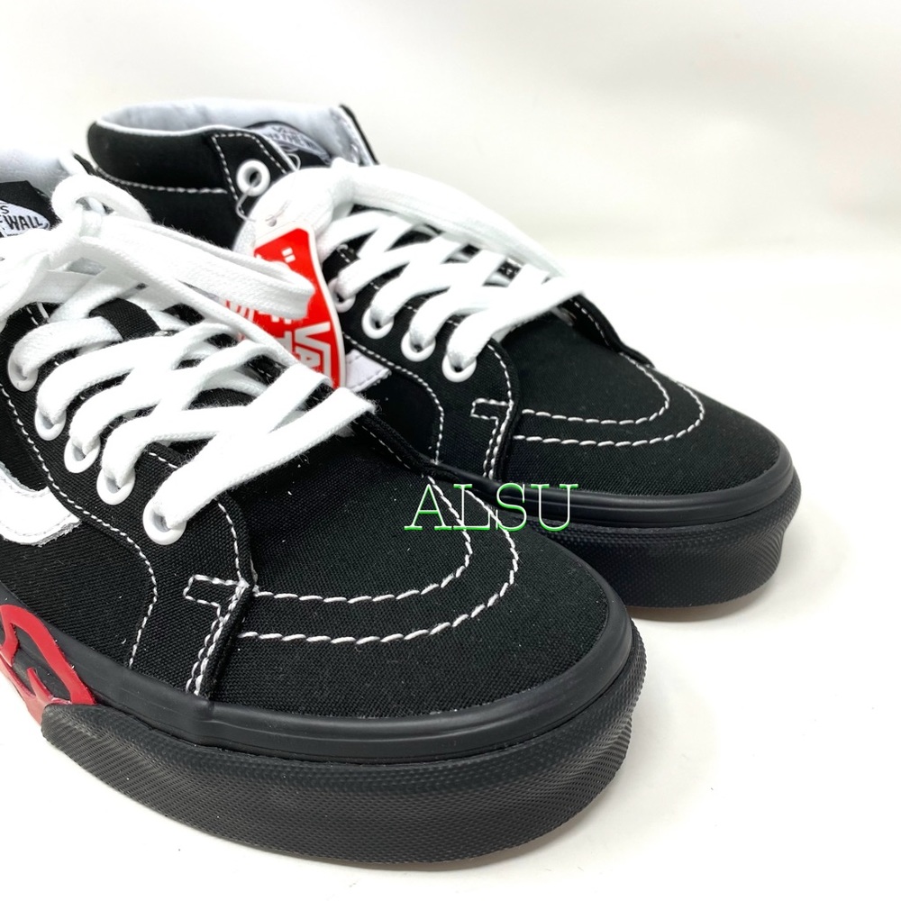 VANS SK8-Mid Reissue Flame Cut Out Suede Black W - Picture 3 of 8
